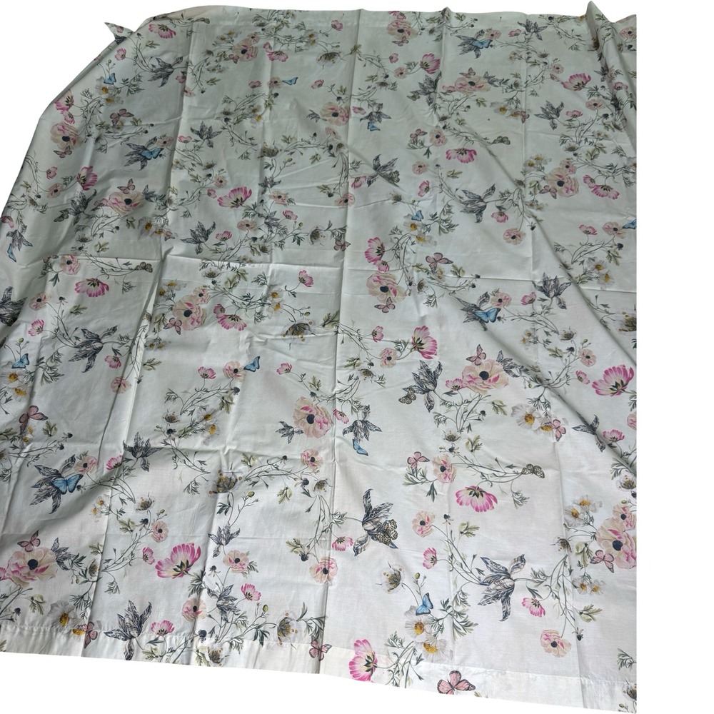 Pottery Barn Monique Lhuillier Tuileries Floral Shower Curtain 72" OrganicCotton